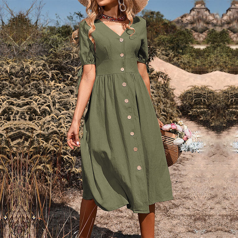 CD | Rochie midi casual cu nasturi