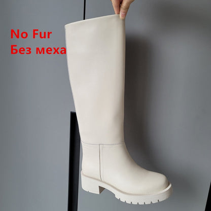 CD | Cizme de genunchi din piele naturală pentru femei