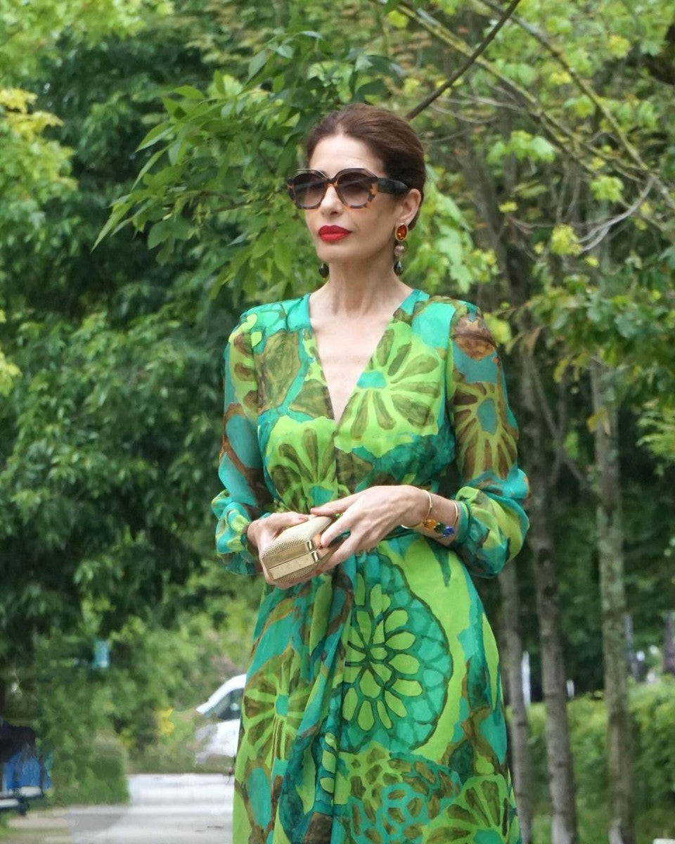 CD | Fresh Rochie maxi cu mâneci lungi și decolteu în V