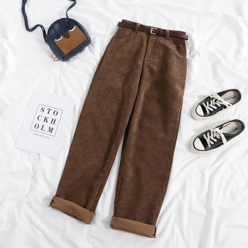 CD | Pantaloni corduroy pentru femei