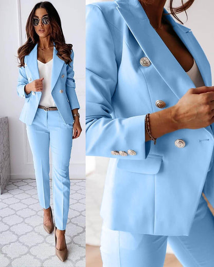 CD | Set elegant de jachetă și pantaloni pentru femei