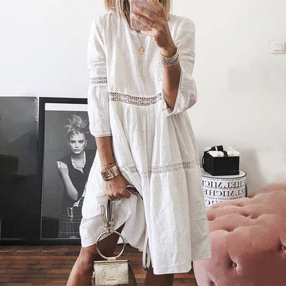 CD | Rochie midi | Rochie midi cu mânecă lungă | Rochii de vară pentru femei