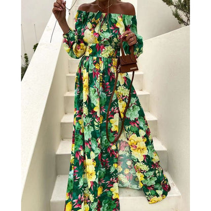 CD | Rochie midi cu imprimeu floral în linie A YS10018