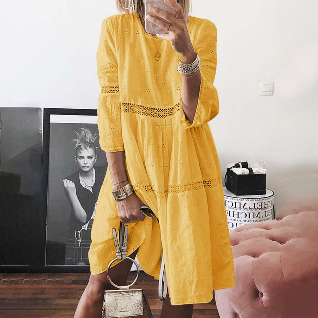 CD | Rochie midi | Rochie midi cu mânecă lungă | Rochii de vară pentru femei