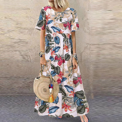 CD | Rochie maxi florală vibrantă