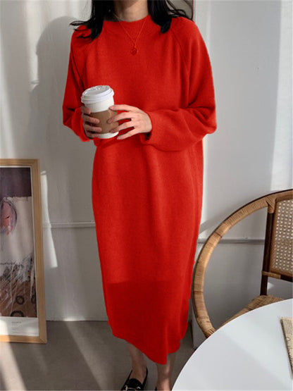 CD | Rochie midi tricotată confortabilă