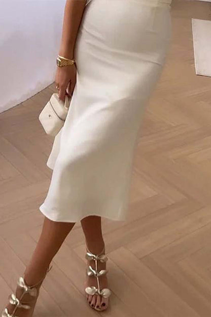 CD | ROCHIE ELEGANTĂ MONOCOLORĂ BANDEAU