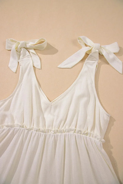 CD | Culoare solidă cu bretele strânse Mini rochie