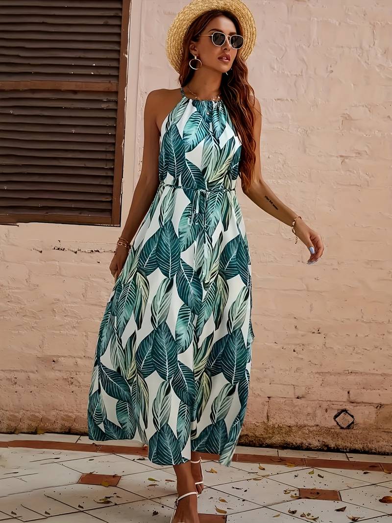 CD | Rochie midi fără mâneci cu tăietură