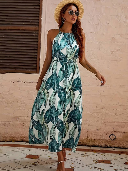 CD | Rochie midi fără mâneci cu tăietură
