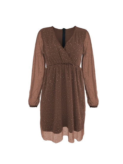 CD | Rochie mini cu mânecă balon Sparkling Surplice