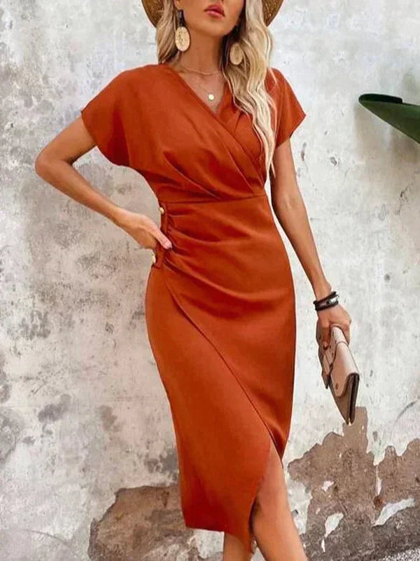 CD | Rochie midi elegantă drapată