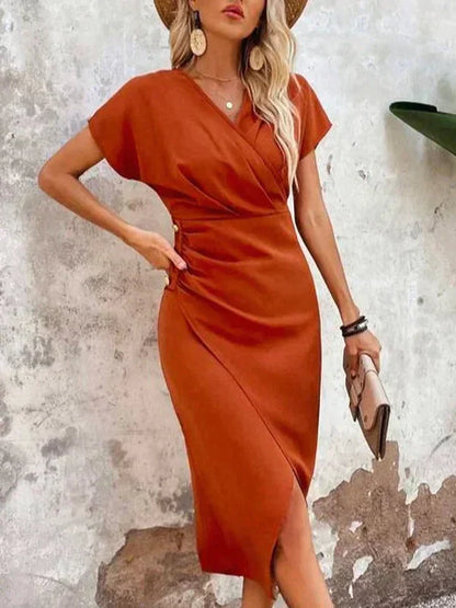 CD | Rochie midi elegantă drapată