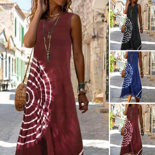 CD | Rochie midi fără mâneci casual și elegantă pentru vară
