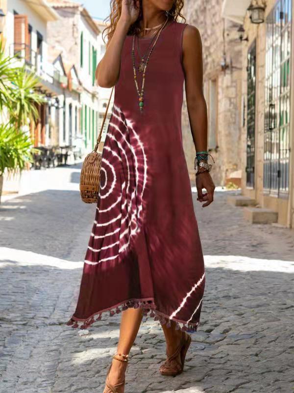 CD | Rochie midi fără mâneci casual și elegantă pentru vară