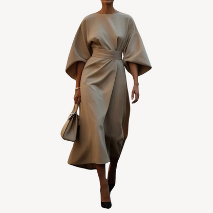 CD | Rochie midi din bumbac cu curea pentru femei