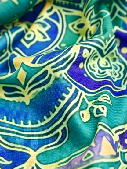 CD | Rochie midi cu imprimeu abstract