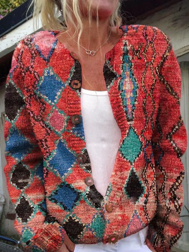 CD | Cardigan cu model floral