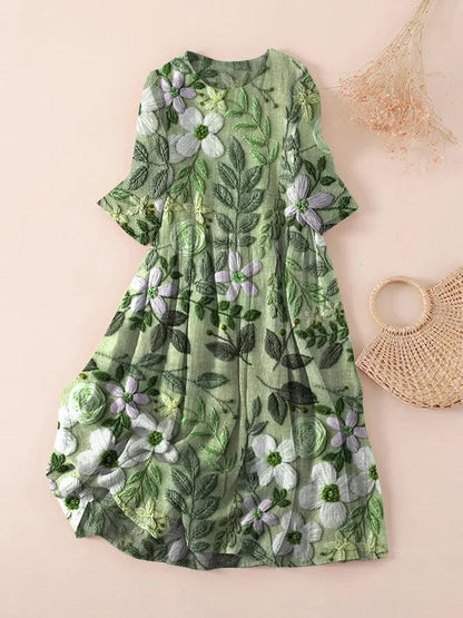 CD | Rochie florală în stil vintage