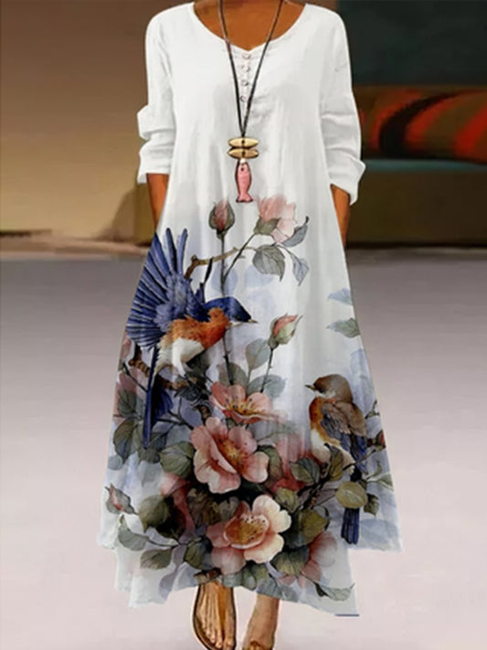 CD | Rochie midi florală de vacanță