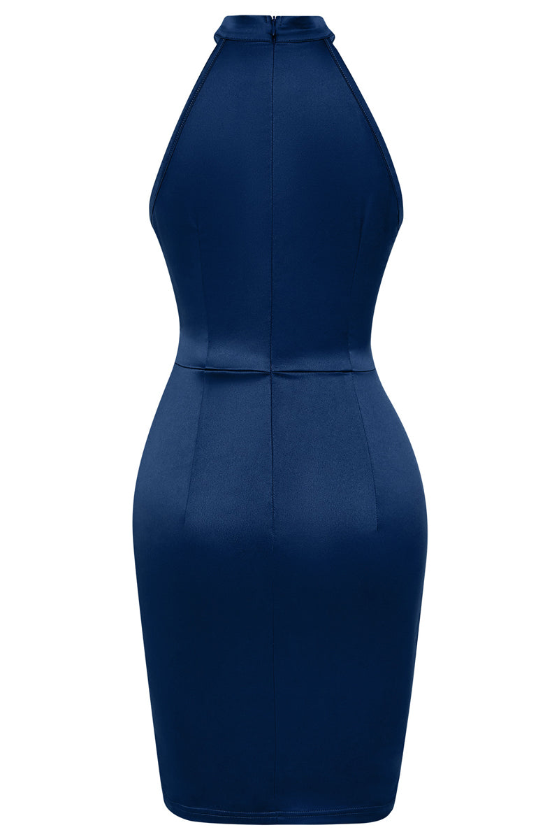 CD | Mini rochie solidă cu șireturi