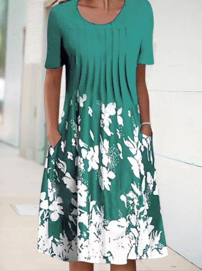 CD | Rochie midi florală de vacanță