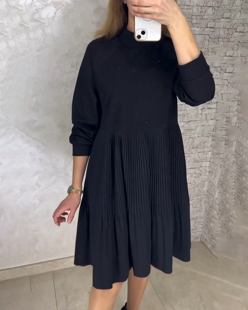 CD | Rochie unicoloră cu tocuri înalte