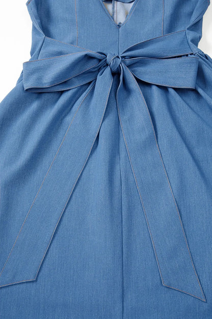 CD | Rochie mini fără mâneci cu decolteu pătrat