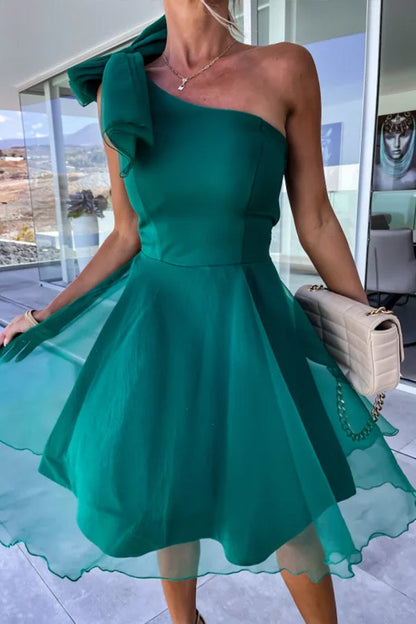 CD | Lifetime Celebrations rochie mini din tul cu arc pe un umăr