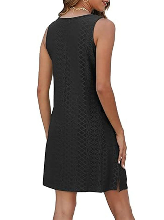 CD | Fantă laterală Rochie mini tank fără mâneci