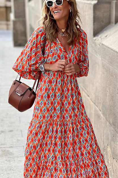 CD | Rochie midi cu mâneci bufante