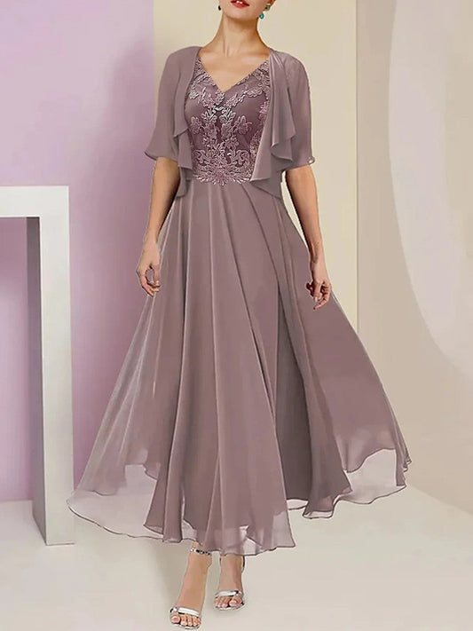 CD | Corset brodat - Decolteu în V - Mâneci pe jumătate - Material de lux