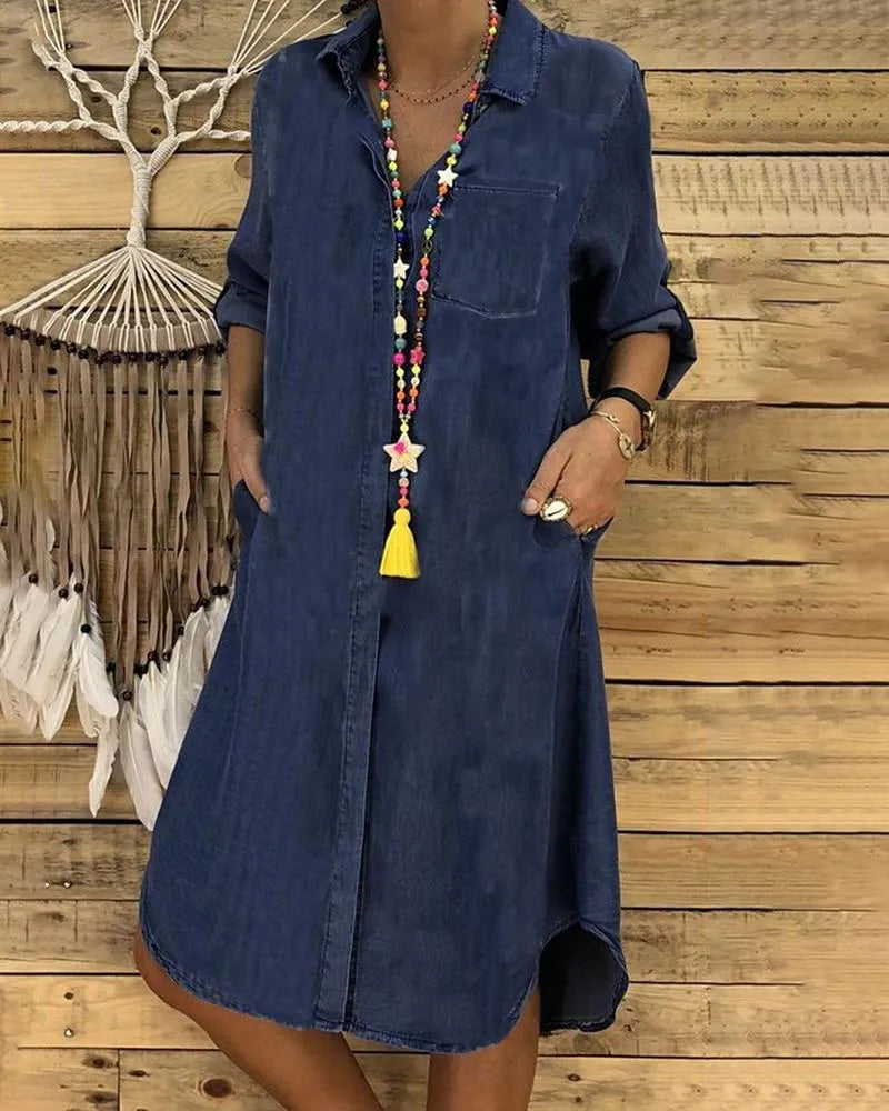 CD | Rochie lungă de blugi vintage