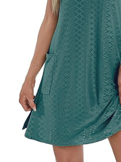 CD | Fantă laterală Rochie mini tank fără mâneci