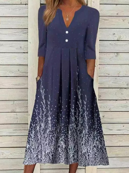 CD | Rochie midi casual Ombre