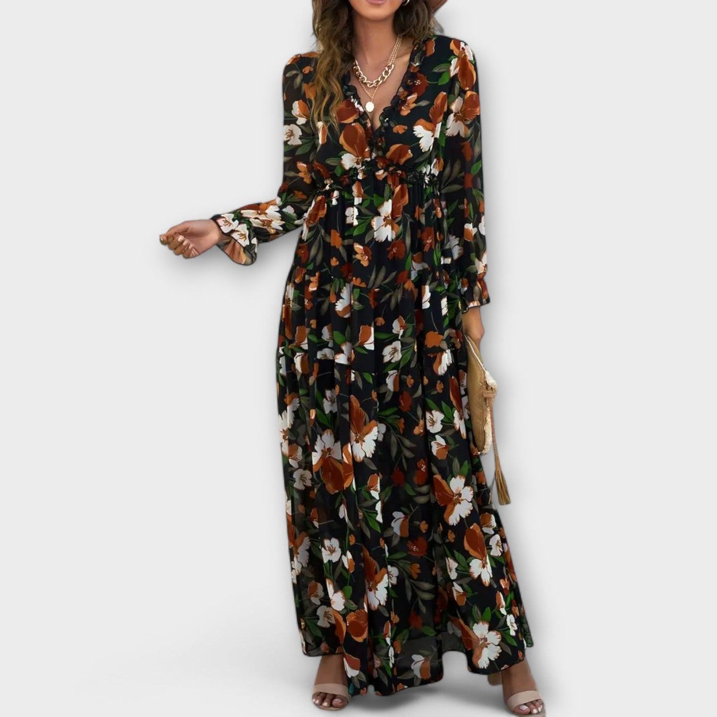 CD | Rochie maxi florală elegantă