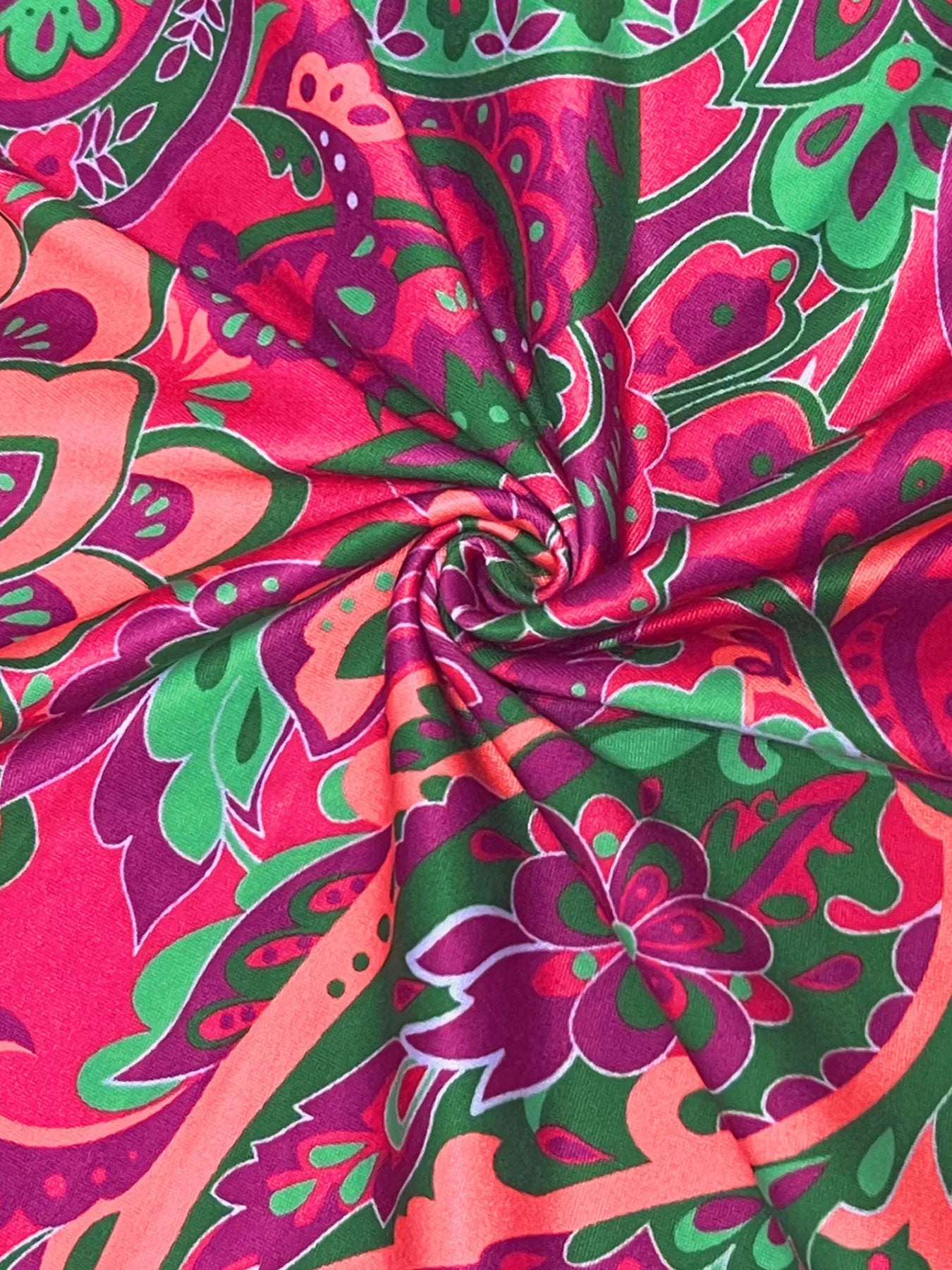 CD | Rochie mini cu imprimeu Paisley și mâneci bufante