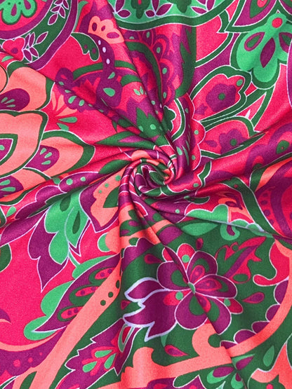 CD | Rochie mini cu imprimeu Paisley și mâneci bufante
