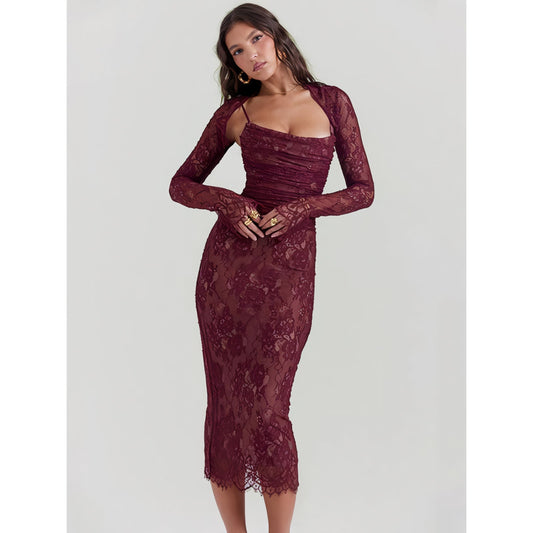 CD | Elegant Print Sexy rochie lungă pentru femei