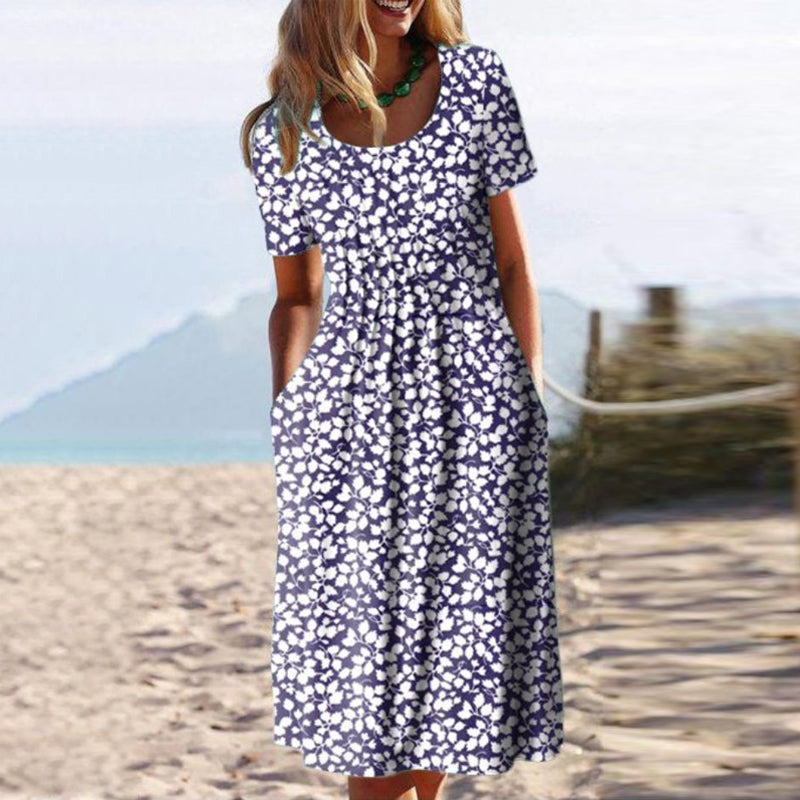 CD | Rochie midi elegantă imprimată