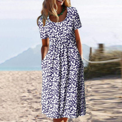 CD | Rochie midi elegantă imprimată
