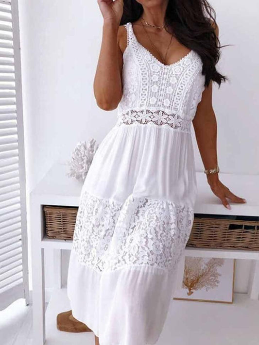 CD | - Rochie elegantă din dantelă boho