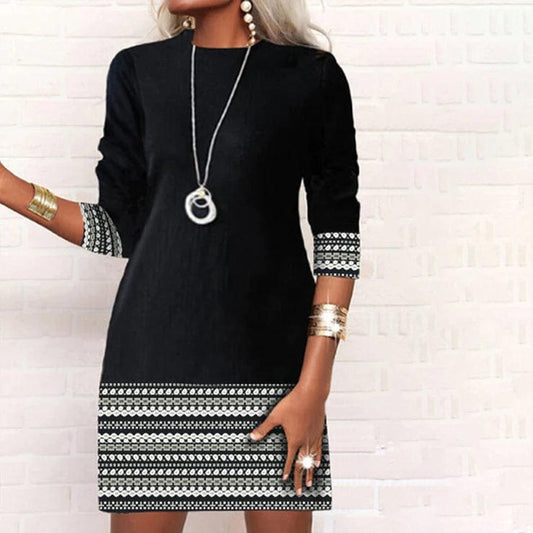 CD | - Rochie casual elegantă imprimată