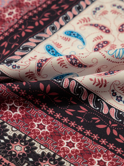 CD | Rochie mini cami cu model geometric paisley