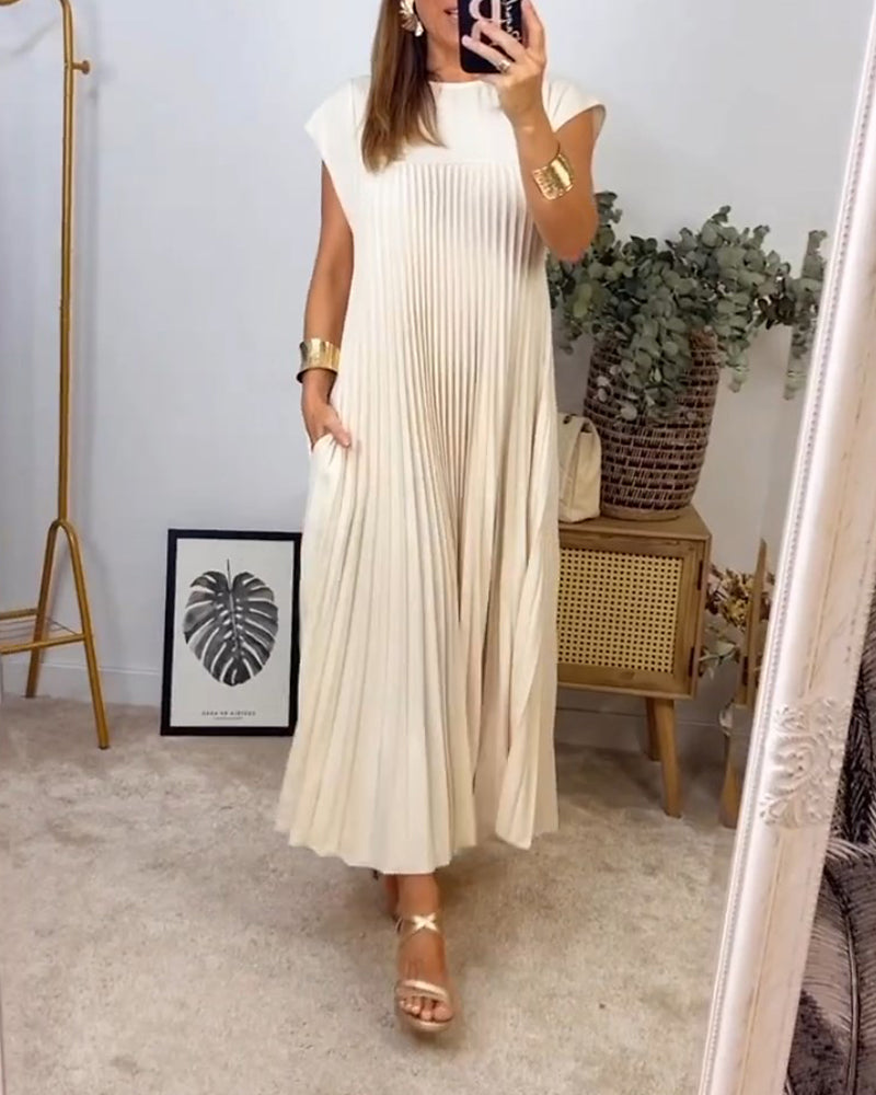 CD | Rochie maxi plisată elegantă