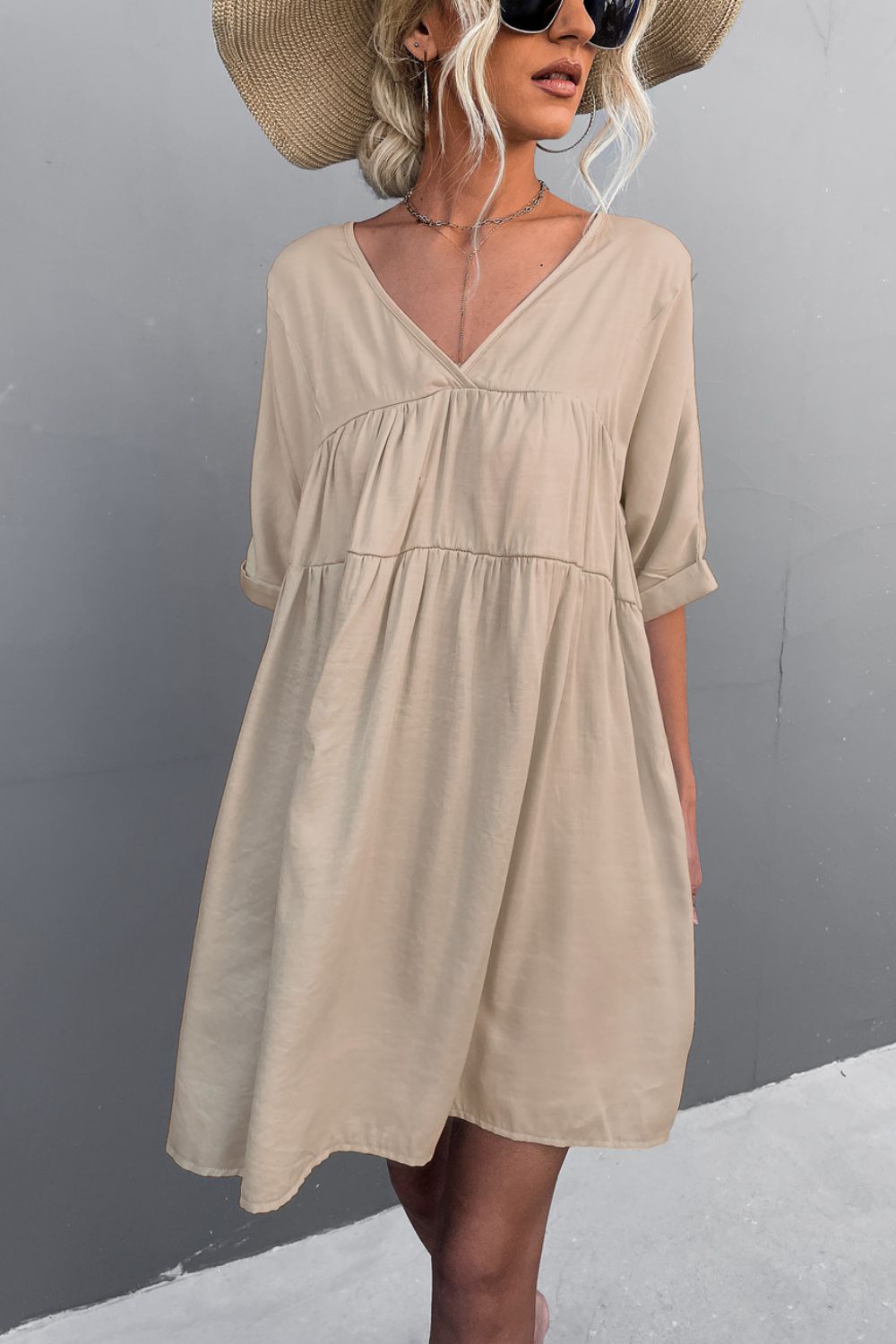 CD | Tie Back Pocket Mini Rochie