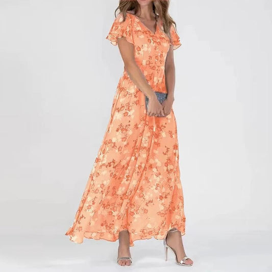 CD | Rochie midi florală elegantă