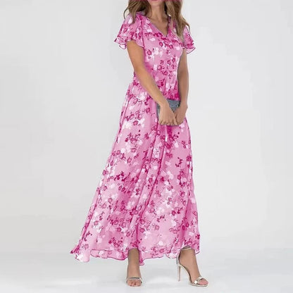 CD | Rochie midi florală elegantă