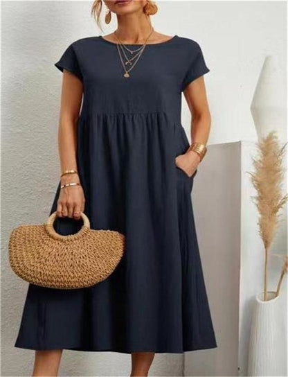 CD | Rochie midi casual fără mâneci