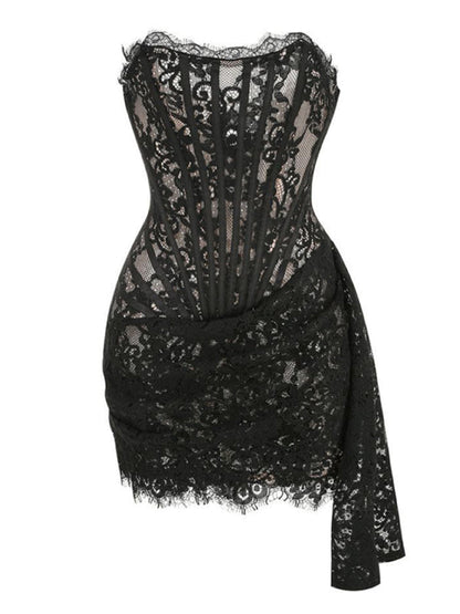 CD | Corset dantelă rochie pentru femei | Mini